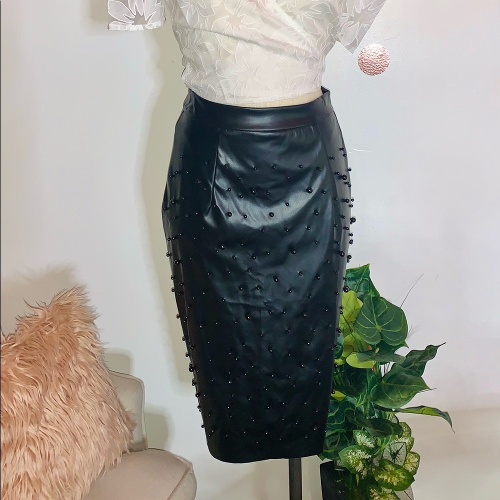 Beaded Pencil Skirt